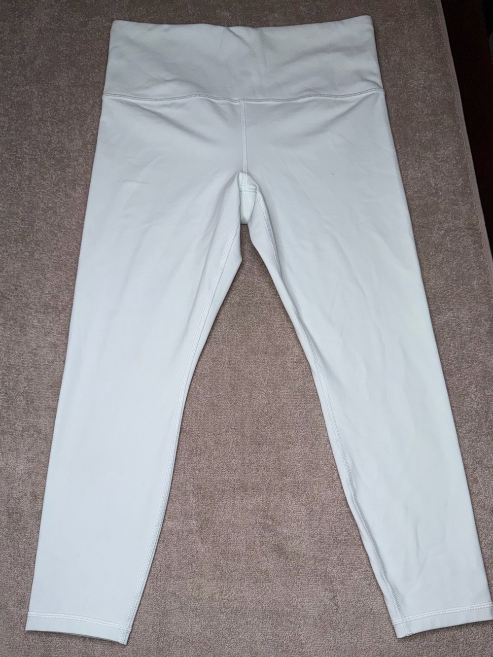 White High-Waist Leggings